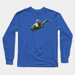 Low poly sea turtle Long Sleeve T-Shirt